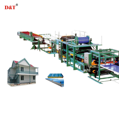 Ηλεκτρονική γραμμή παραγωγής EPS Eps Sandwich Panel Making Machine