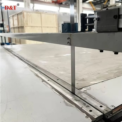 Μηχανή αυτοματοποιημένης κάθετης κοπής DTLQ-4L για βαμβάκι EVA και μαργαριταρένιο με πλατφόρμα εργασίας και μονό αποσβεστήρα