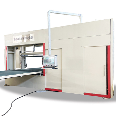 40m/Min CNC αφρού η όρθια διπλή τέμνουσα μηχανή σφουγγαριών λεπίδων έκοψε τις τρισδιάστατες μορφές