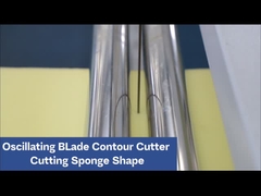 Δύο λεπίδες οριζόντια PU αφρό σφουγγάρι CNC μηχανή κοπής αυτόματη