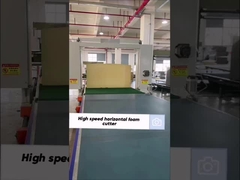 Καλή ποιότητα CNC σφουγγάρι οριζόντια άκαμπτη αφρό κοπή μηχανή αυτόματη