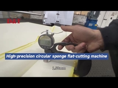 Στρογγυλή μηχανή κοπής σφουγγαριού PU κυκλική ψηφιακή, κυκλική οριζόντια κοπής