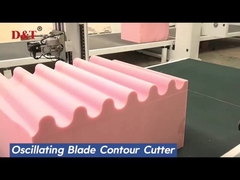 Αυτόματη μηχανή κοπής σφουγγαριού Cnc Latex σφουγγαριού Oscillating Blade Cutter